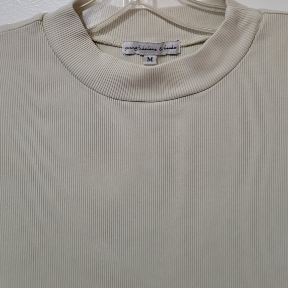 Young Fabulous And Broke Light Green Bodycon Rib Knit Dress Long Sleeve Medium - Picture 6 of 14